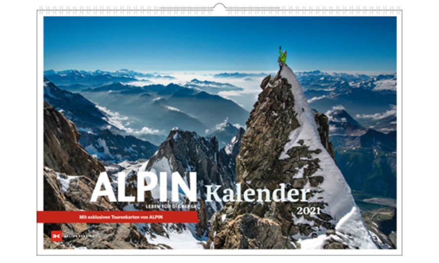 <p>Titelblatt des ALPIN Kalender 2021.</p>