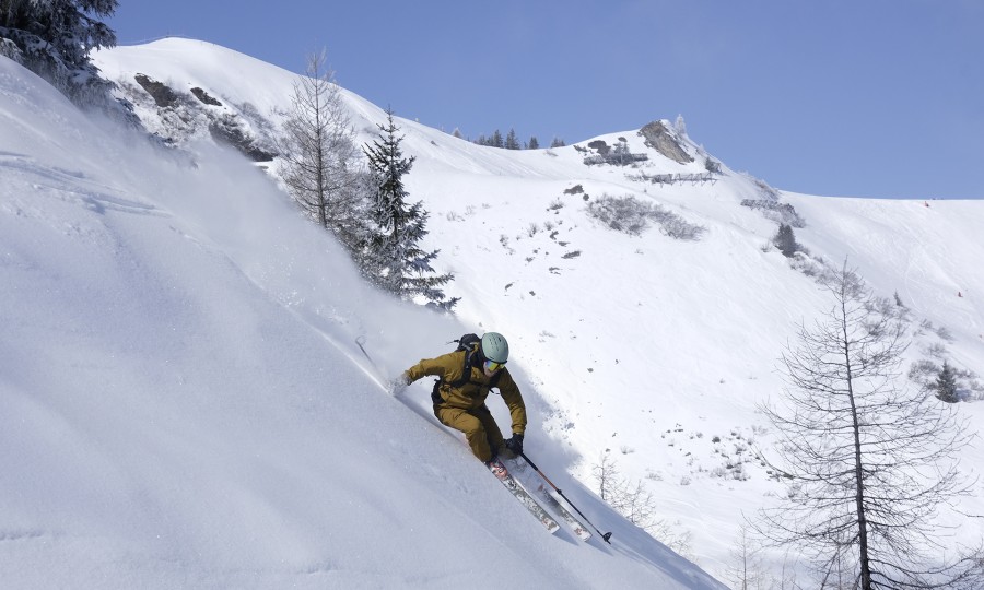 <p>Unberührt, aber kein metertiefer Powder: trotzdem schön.</p>