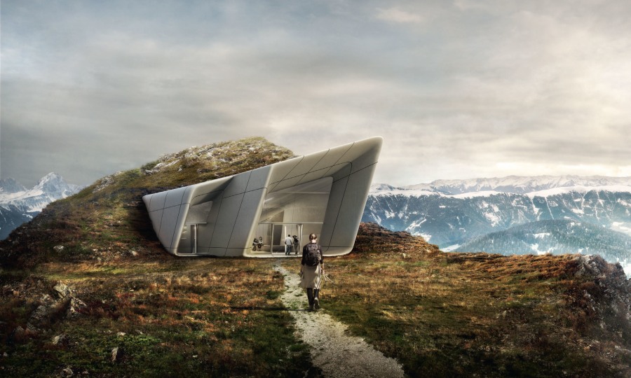 Reinhold Messner übertragen in die Sprache der Architektur: "Corones"
