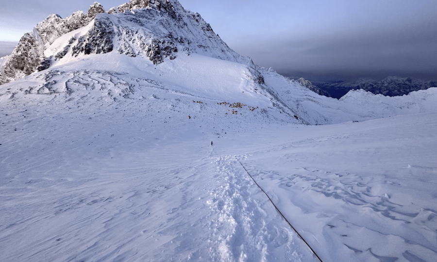 <p>Unterwegs zum Lhotse: Kristin Harila.</p>