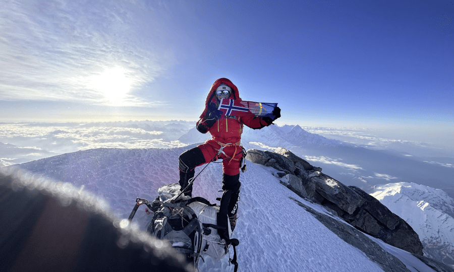 <p>Oben angekommen: am Gipfel des Dhaulagiri (8.167 m).</p>