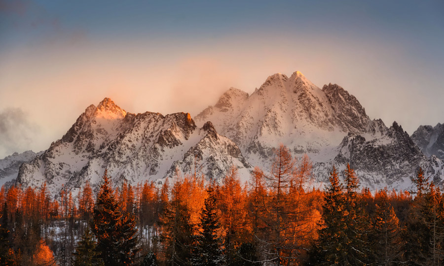 <p>Die winterliche Hohe Tatra.</p>