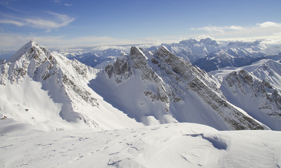<p>Blick von der Ödkarscharte nach Süden zum Bösen Weibele.</p>
