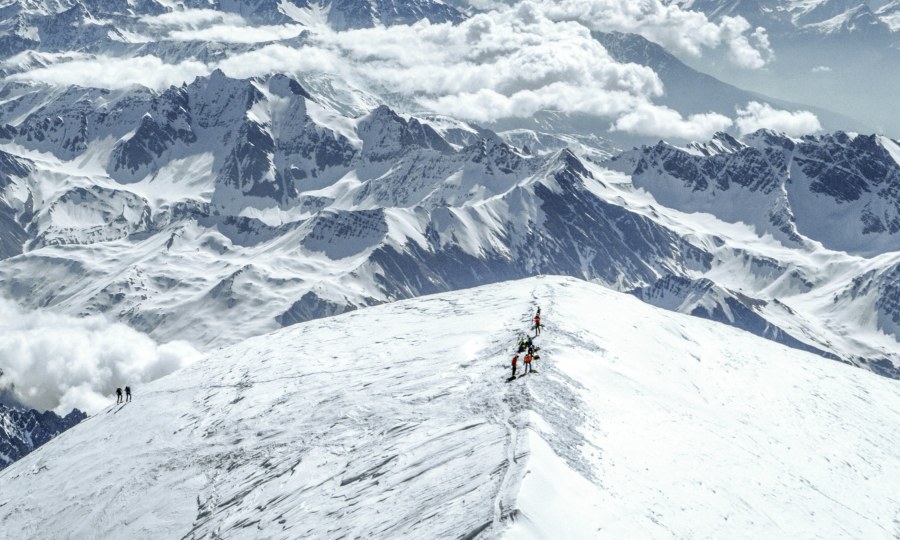 <p>Begehrtes Tourenziel: Der Mont Blanc (4810m).</p>