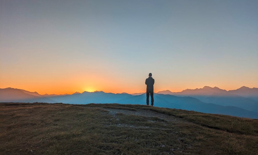 <p>Unvergessliches Erlebnis: Sonnenaufgang am Blaser.</p>