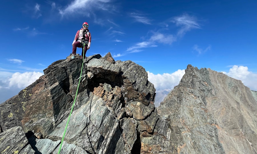 <p>Redakteurin Lubika Brechtel an der Glocknerwand.</p>