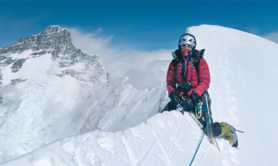 <p>Erste Frau auf dem Nuptse: Gerlinde Kaltenbrunner</p>