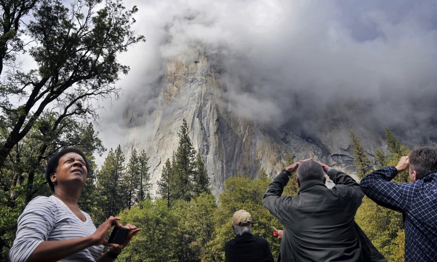 Auch für Nicht-Kletterer immer noch eine der Attraktionen im Yosemite Valley: Die Route "The Nose" am El Capitan.