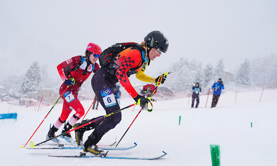 <p>Tatjana Paller im olympischen Sprint-Wettbewerb</p>