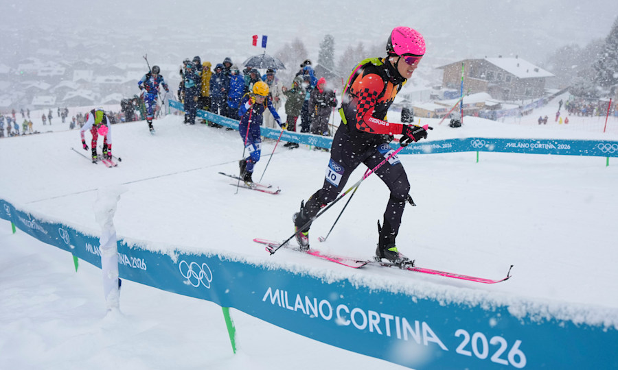<p>Finn Hösch bei den Olympischen Winterspielen</p>