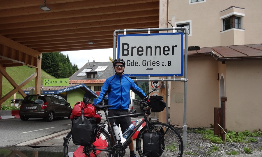 <p>Stolzer Wendelin: Über den Brenner ging es nach Südtirol.</p>