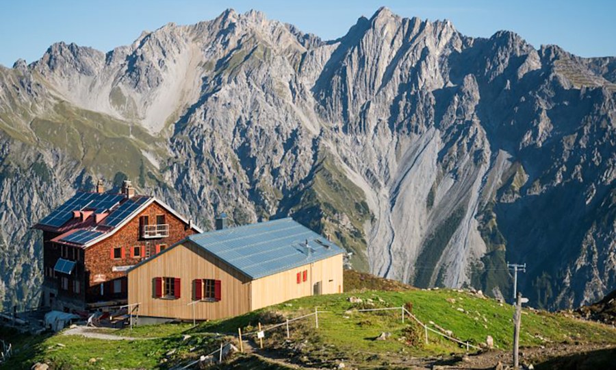 <p>7. Die Kaltenberghütte in Vorarlberg, DAV.</p>