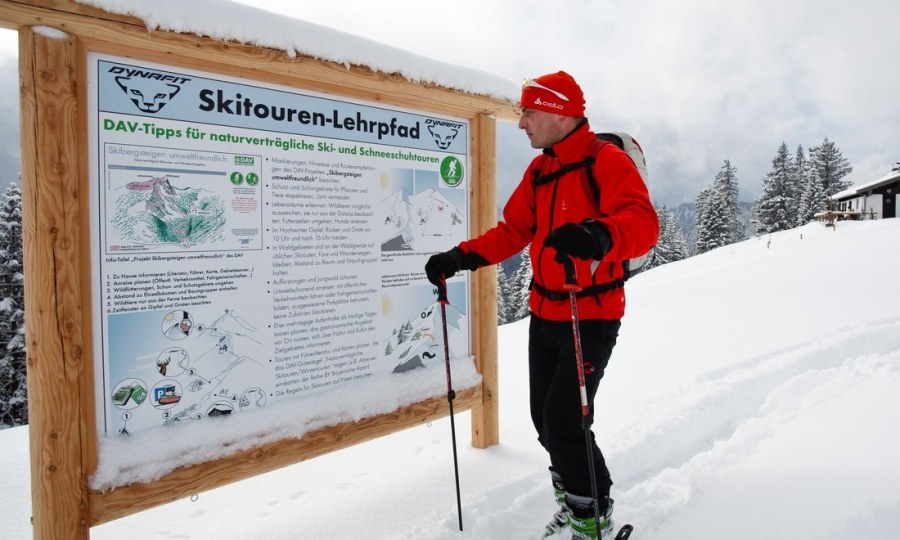 <p>Skitouren-Lehrpfad am Unternberg bei Ruhpolding</p>
