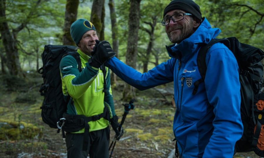 <p>Robert Jasper und Jörn Heller auf Expedition in Patagonien.</p>