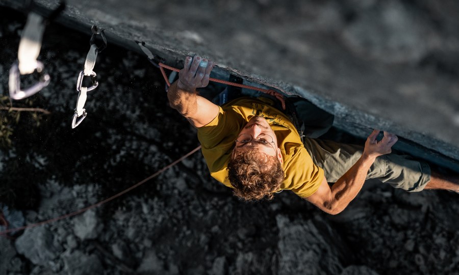 <p>Yannick Flohé wiederholt „Excalibur“ (9b+) in Arco</p>