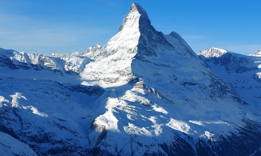 <p>Auf dem Grat fest im Blick: Das Matterhorn.</p>