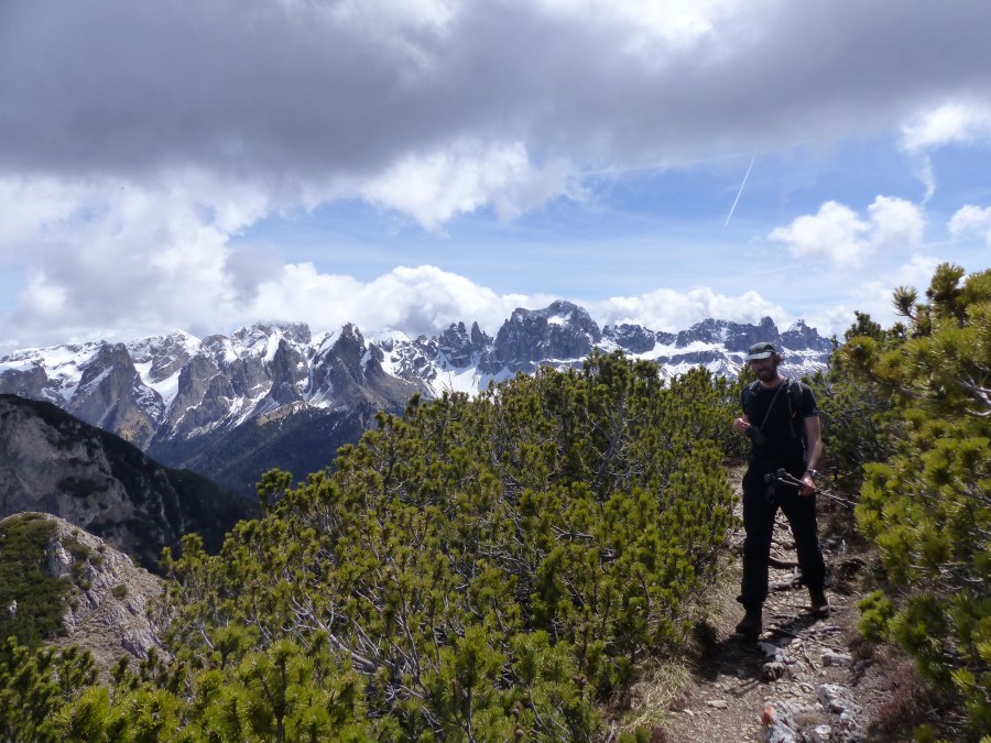 Wanderung von der Tschafonhütte über die Hammerwand in den Dolomiten