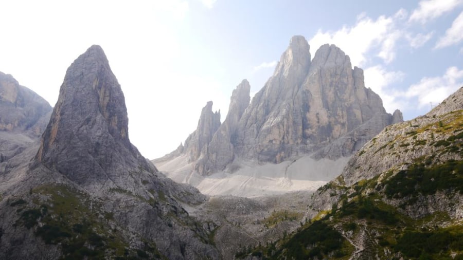 Klettersteig auf den Zwölfer in den Dolomiten