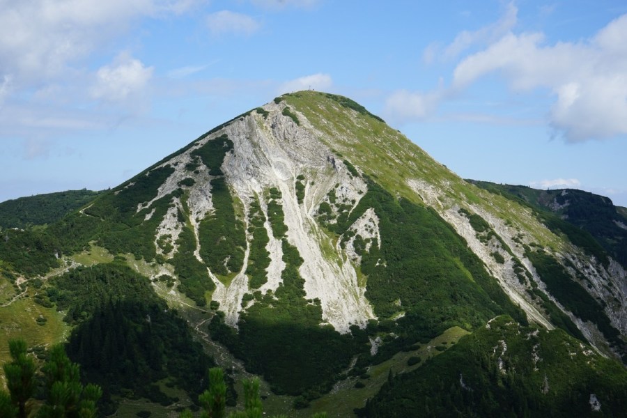 Geigelstein Gipfel vom Bergsteigerdorf Schleching aus