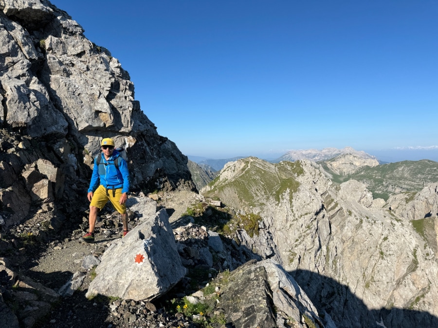 Auf der Via ferrata Bepi Zac über die Cima di Costabela