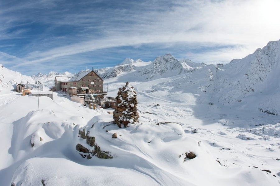 Venter Skirunde in den Ötztaler Alpen, Etappe 3 & 4: Schöne Aussicht - Vernagthütte