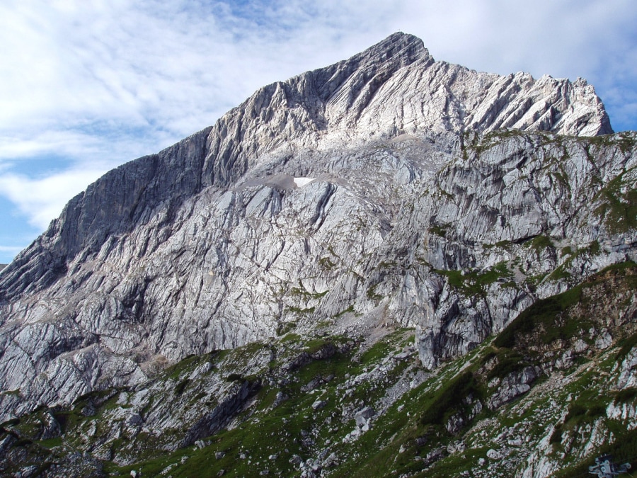 Klettersteig auf die Alpspitze über die Nordwand-Ferrata im Wettersteingebirge