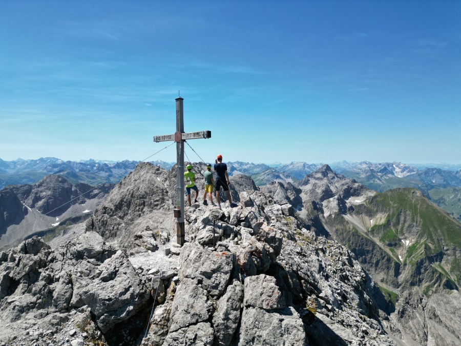 Bergtour auf die Mädelegabel in den Allgäuer Alpen