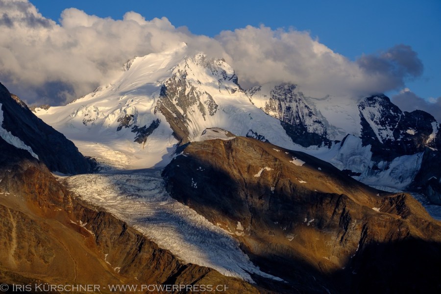 Wanderung am Weisshorn-Höhenweg in den Walliser Alpen