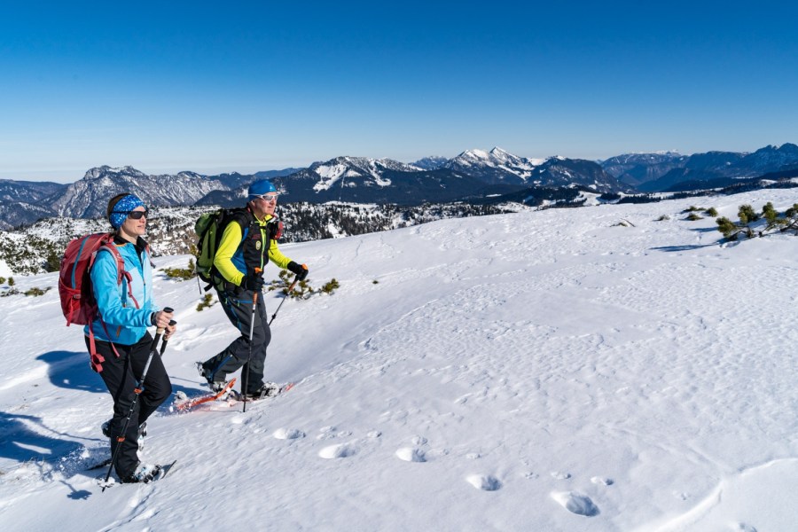 Schneeschuhtour von Blindau auf das Fellhorn in den Chiemgauer Alpen