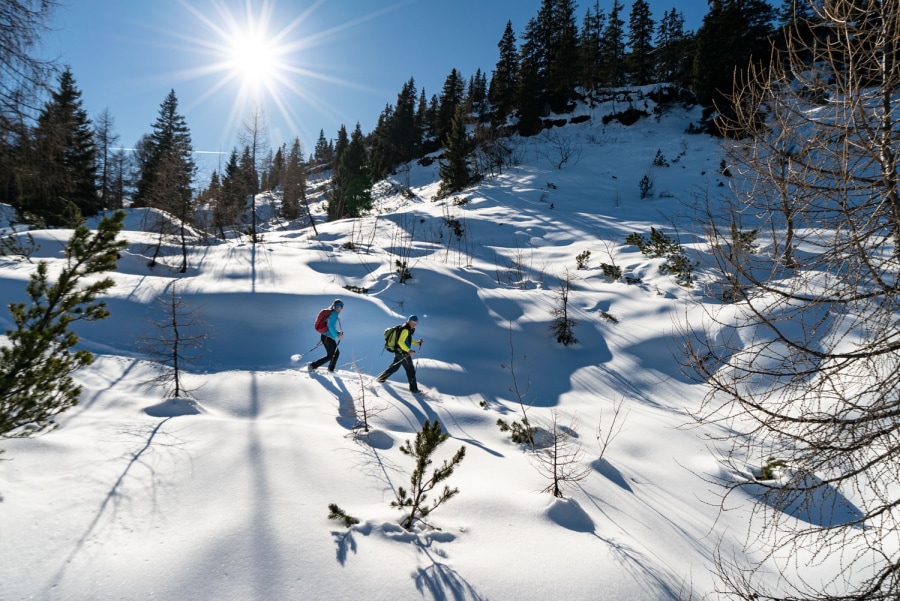Schneeschuhtour um die Hemmersuppenalm in den Chiemgauer Alpen