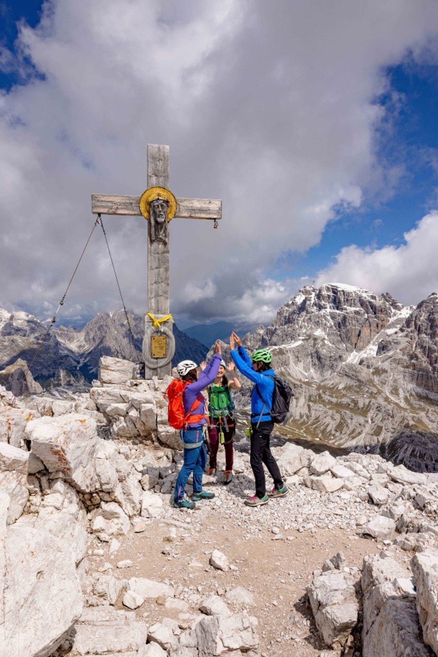 Klettersteig-Überschreitung des Paternkofel in den Dolomiten