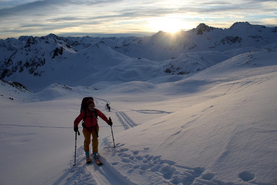 Rätikon Skitourenrunde Tag 2:  Tilisunahütte - Sulzfluh - Carschinahütte