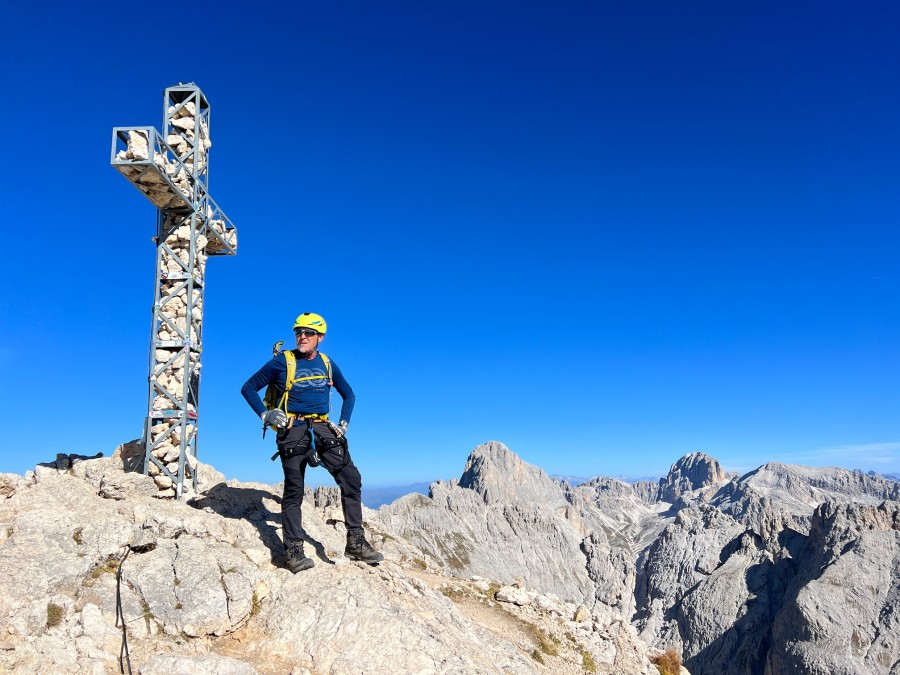 Klettersteigtour am Masaré- und Rotwand-Klettersteig im Rosengarten