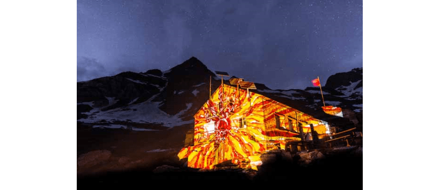 David Bumann: SAC-Hütten im Alpenglühn