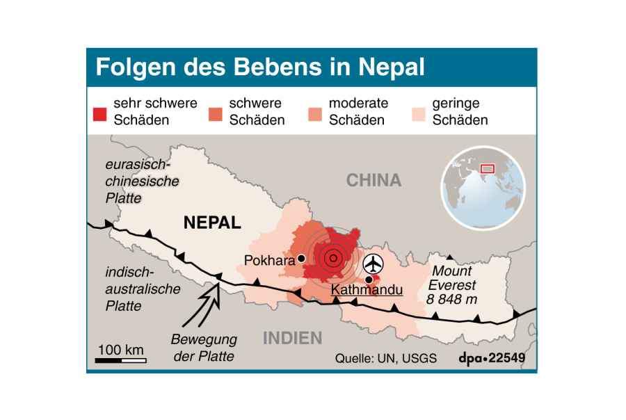 Erdbebenkatastrophe in Nepal