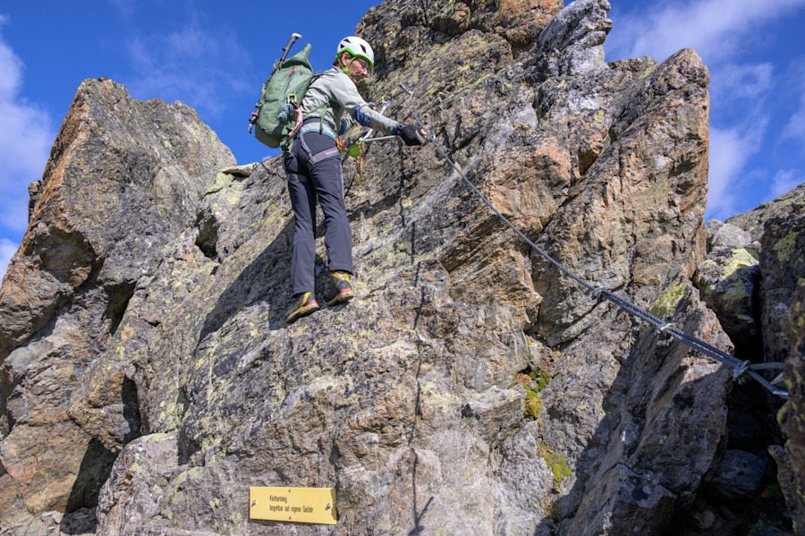 Klettersteig auf den Pfannknecht in der Silvretta