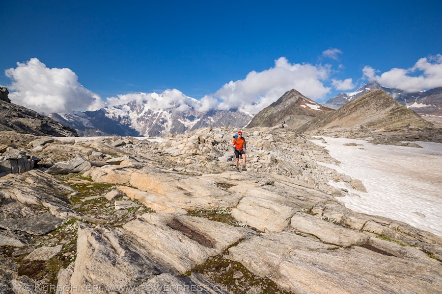 Wanderung auf das Joderhorn in den Walliser Alpen
