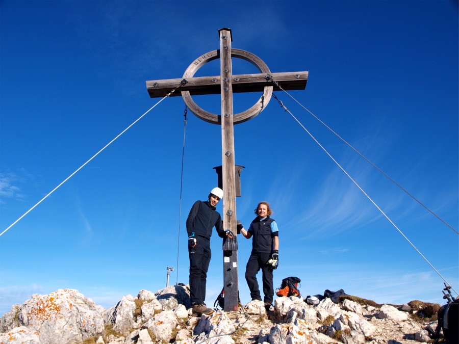 5-Gipfel-Klettersteig-Runde über den Hochiss im Rofan