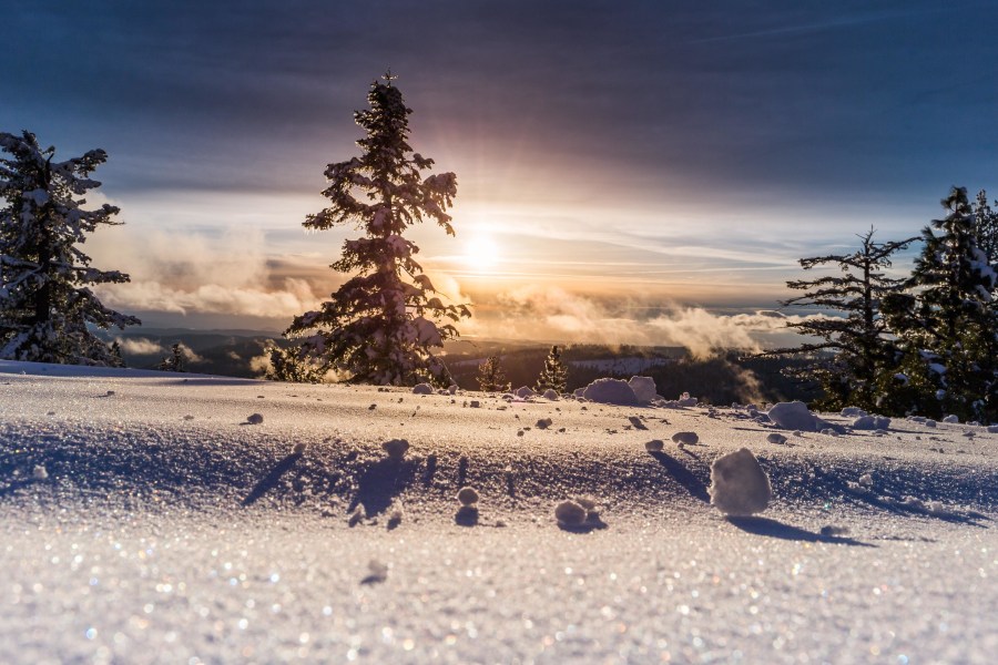 Eiskruste oben, Schnee unten: Bruchharsch