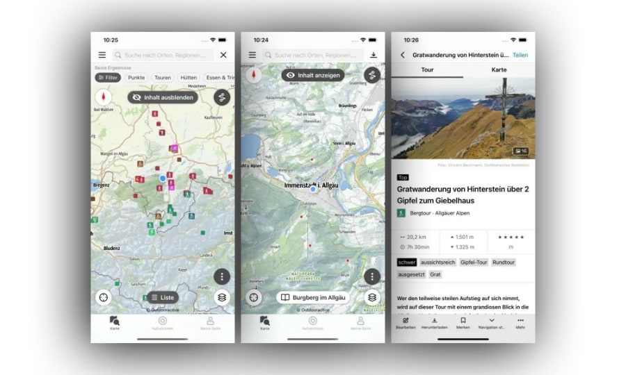 Best of Berg-Apps für Bergsportler